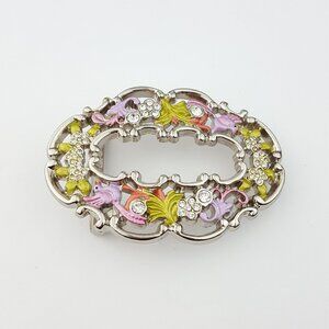 Oval Western Enamel Belt Buckle